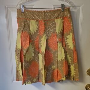 Liz Claiborne Pink Skater Skirt Knee-Length Pleated